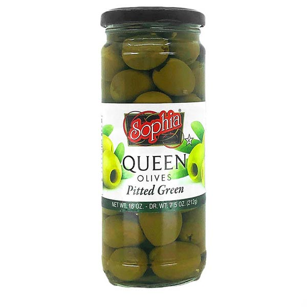 Olives Large Queen Green Pitted – 25 oz (709 gr)